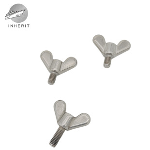 304 butterfly bolt flagpole seat accessories stainless steel fixed butterfly nut 304 hand screw 10mm15mm