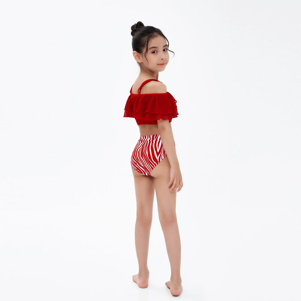 Милый детский раздельный купальник для подростков, AliExpress, 2-3-5-6-8-10 лет