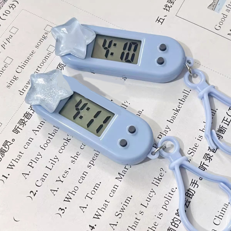 新型のパチャ犬のミニ掛け時計携帯型学生のミニ電子時計の仕事の学習試験のスケジュールは静音です。|undefined