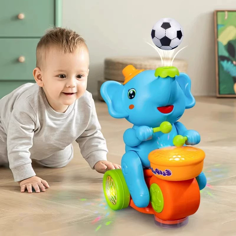 Электронная универсальная музыкальная игрушка, слон
