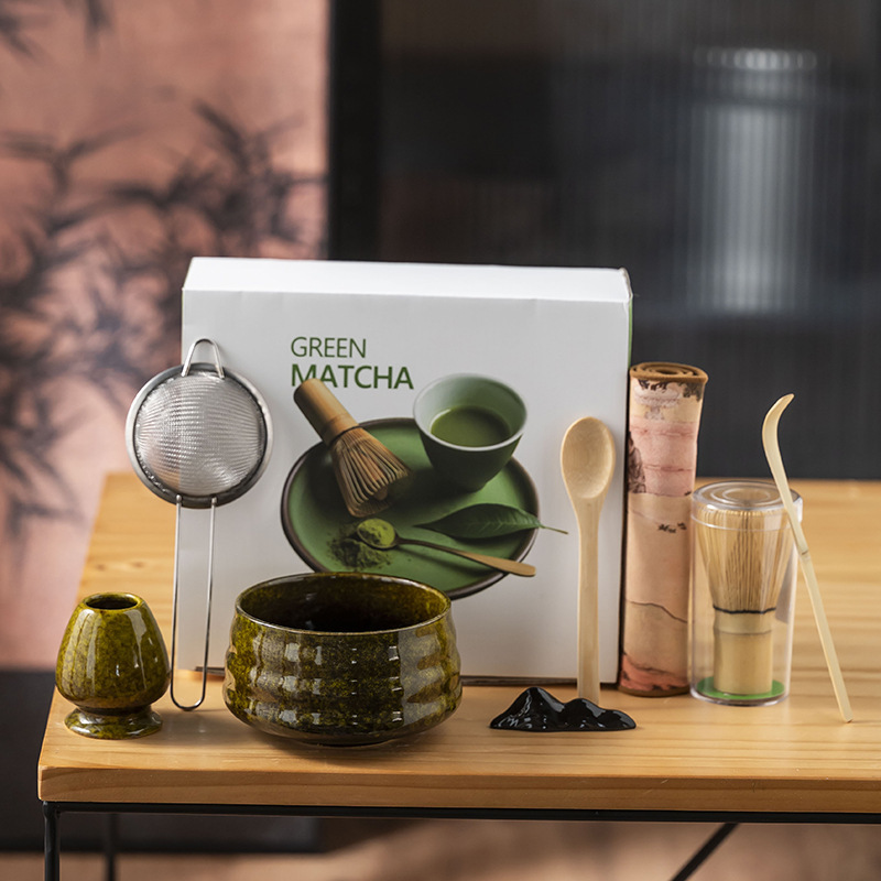 抹茶茶こし打ち工具抹茶ブラシ日本点茶碗抹茶カップ粉碗撹拌器茶調理器具セット|undefined