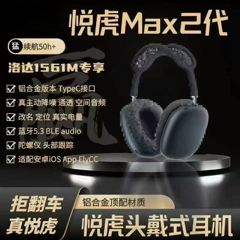 Накладные Bluetooth наушники Huaqiangbei ProMax2 2025, подходят для Apple iPhone16, беспроводные с шумоподавлением