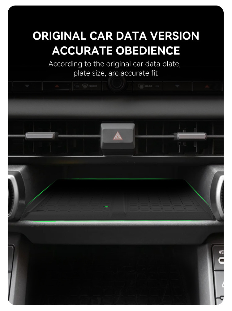 Suitable for 26 Models of Toyota Rav4, Wireless Charging Silicone Anti-Slip Mat, Interior Protection, Car Accessories, Modification Parts