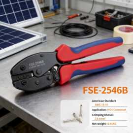 跨境热卖 MC4太阳能连接器端子压接钳光伏维修电工钳 FSE-2546B