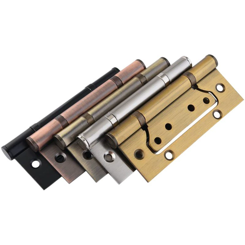 Двойная петля из нержавеющей стали 4inch 5inch для деревянных межкомнатных дверей, утолщенная бесшумная петля-бабочка без пазов.