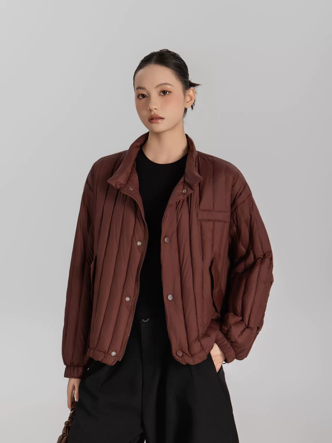 Зимняя модная кепка-бейсбол Velvet, удерживающая тепло, короткая легкая и тонкая куртка, утка-пух, городской стиль