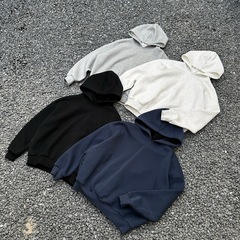 Procano24AW日系加毛重ポンドcleanfitフード付き半袖男女カップル基礎秋冬