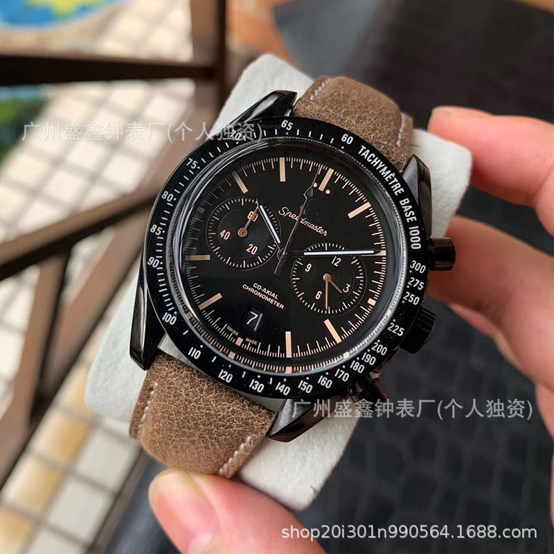 Oujia Dark Side Double Black Super Series Men's Watch Waterproof Rubber Strap Fully Automatic Mechanical Men's Watch