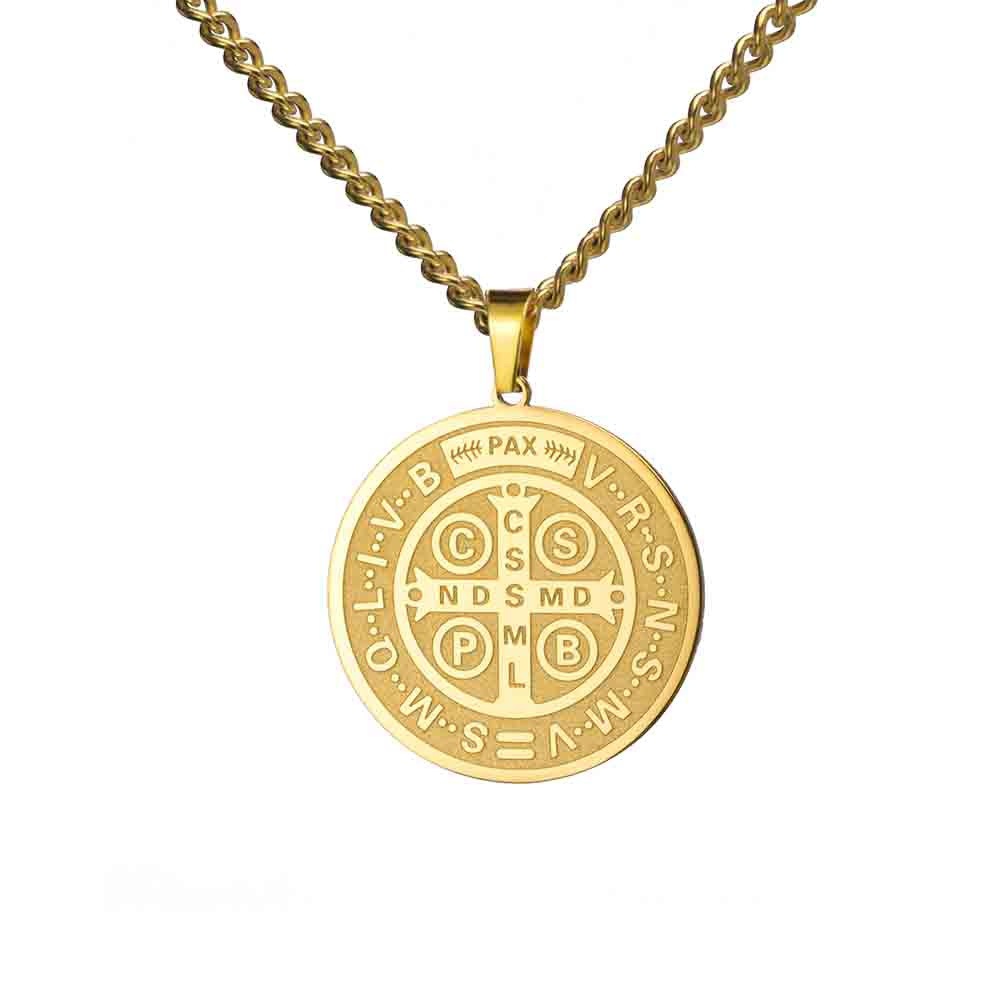 Dije de Nudo de Bruja en Acero Inoxidable 18K Calado Bañado en Oro para Joyería