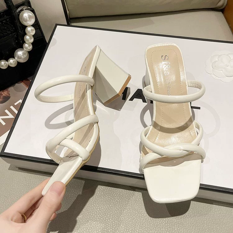 Summer sandals with a strap, 2024 years