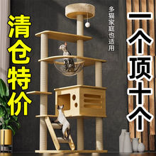 豪华猫爬架猫窝猫树一体跳台大型麻绳猫架子四季通用猫咪玩具用品