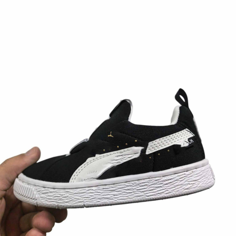 High-quality PM brand slip-on cute children's shoes, low-top thick-soled fashionable versatile casual shoes, trendy loafers