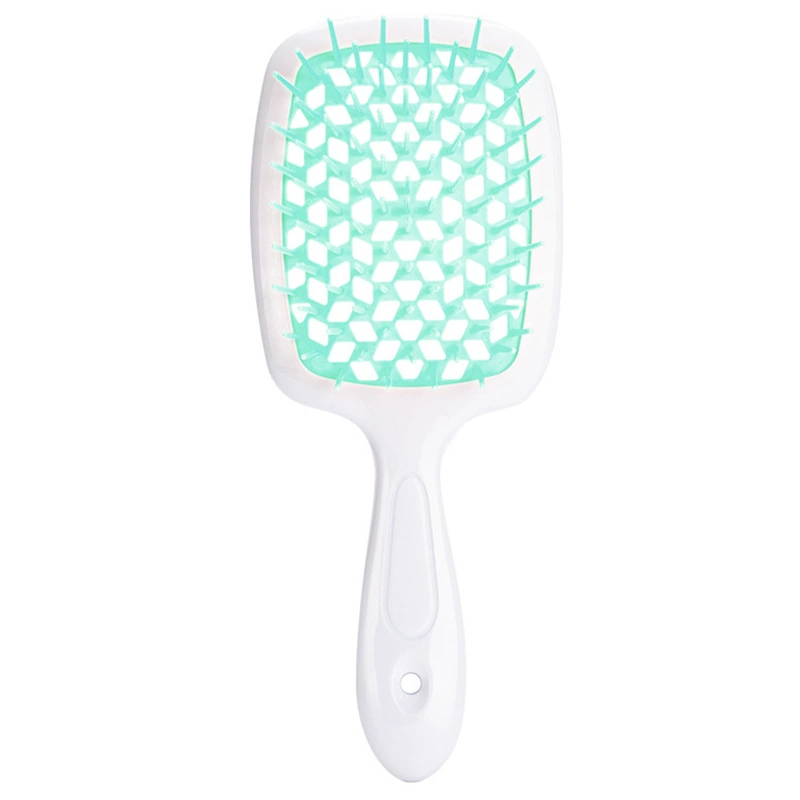 Scalp massaging paddle brush, lightweight detangling, volume‑adding