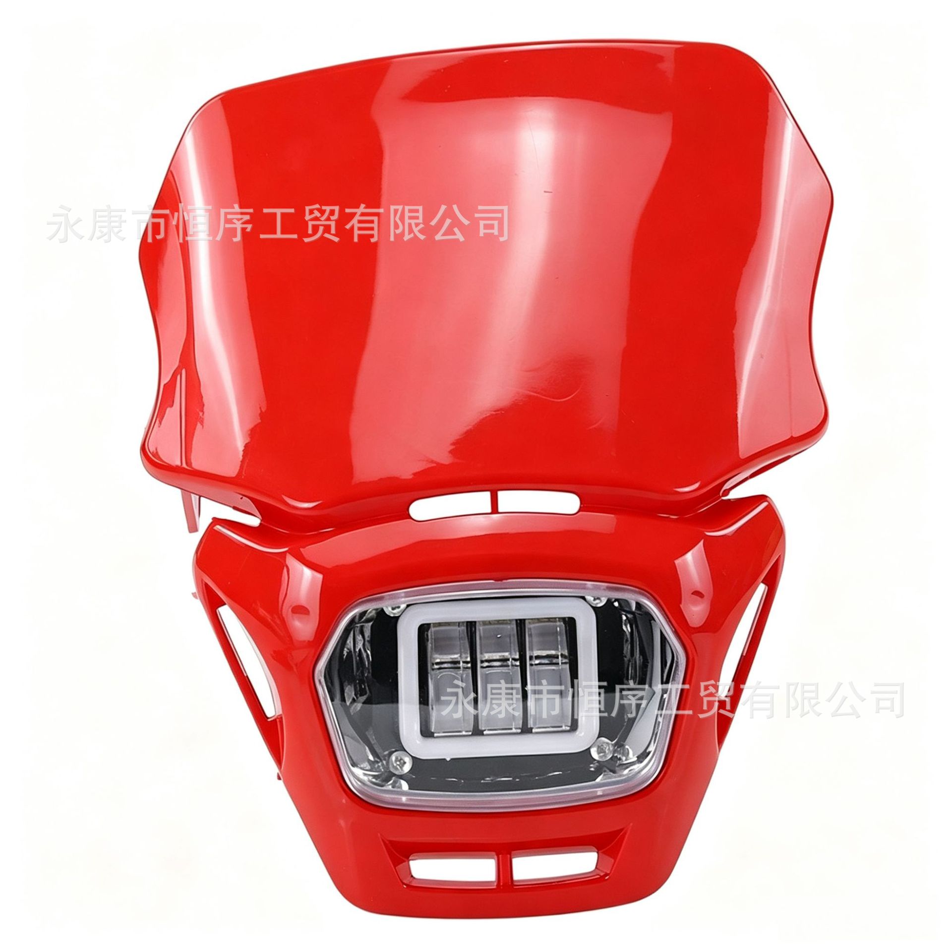 Off-road motorcycle LED headlight modification accessories: Flying Eagle Apollo small high-performance four-eye ghost face square headlight