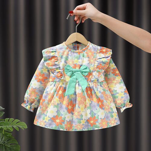 Baby Autumn/Winter Protective Waterproof and Stain-Resistant Apron for Eating, Baby Bib, Non-Fussy Outerwear Children's Cover-Up Clothing