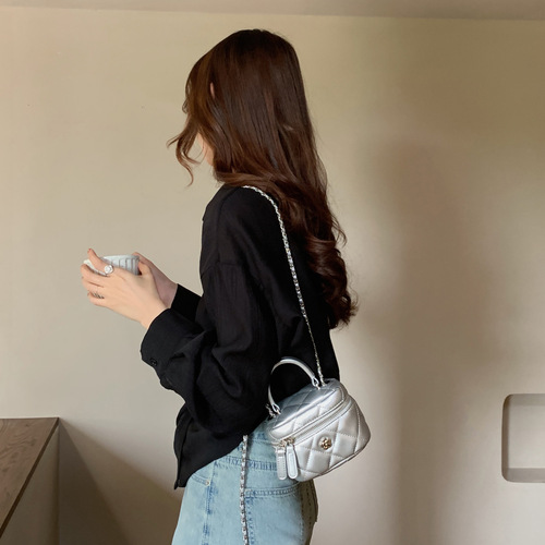 ladies handbags small square box bag women's  new chain women's shoulder handbag