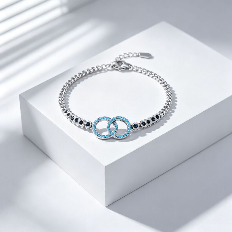 925 silver evil eye Turkish bracelet wholesale, double-ring overlapping fashion ins-style bracelet wholesale 925 silver evil eye Turkish bracelet wholesale, double-ring overlapping fashion ins-style bracelet wholesale