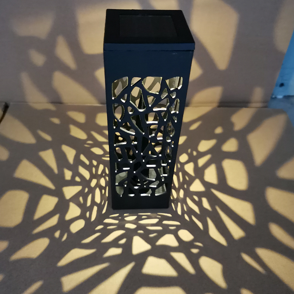 Hoja solar hueco césped lámpara hoja solar hueco tierra enchufe lámpara solar hueco fábrica