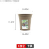 Breathable plastic flowerpot for growing plants, second generation