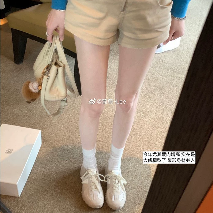 7см повышенная кожаная версия Casual sneakers для Грейп Мама, комфортная мягкая подошва, шнуровка, круглого носа, ретро кроссовки мораль