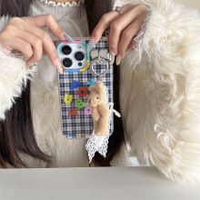 个性彩色字母带手链适用iPhone17苹果16ProMax/15/14手机壳高级感