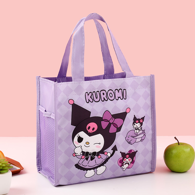 Student Insulated Lunch Box Bag Handbag Cartoon Children Waterproof Large Capacity Bento Lunch Box Cartoon