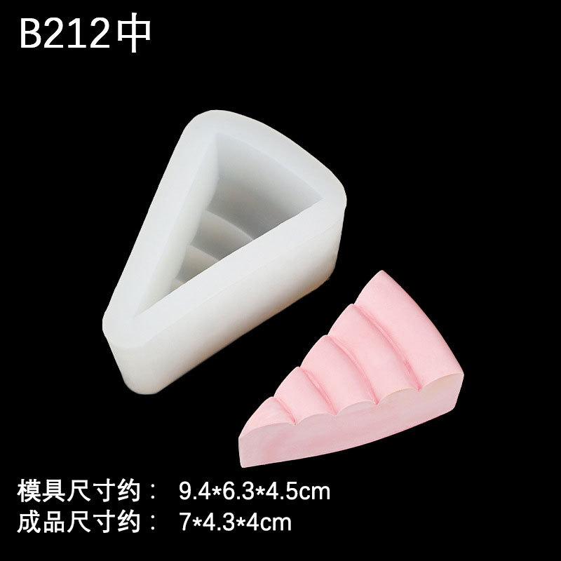 Simulación pellizco grande, medio y pequeño molde de la torta aromaterapia vela molde de silicona DIY cake yeso chocolate fondant