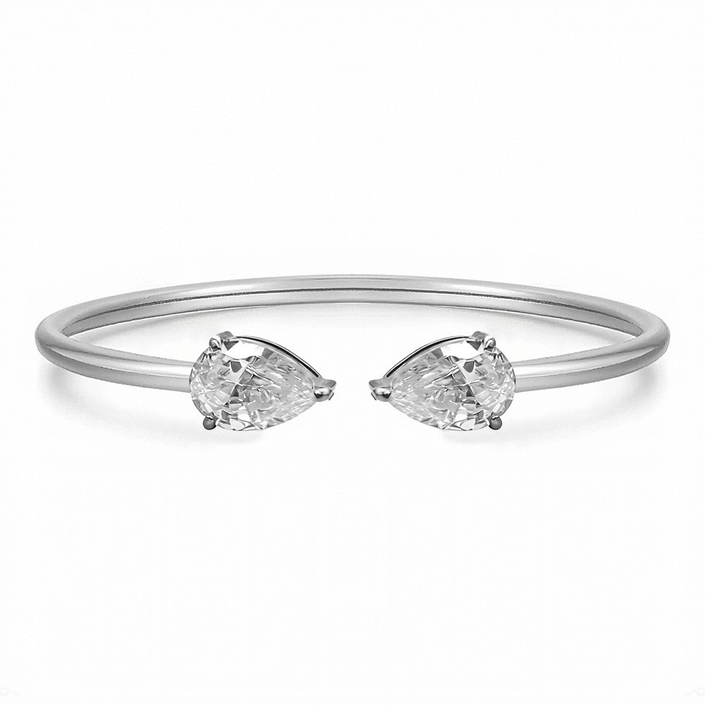 Steel bracelet drop-shaped