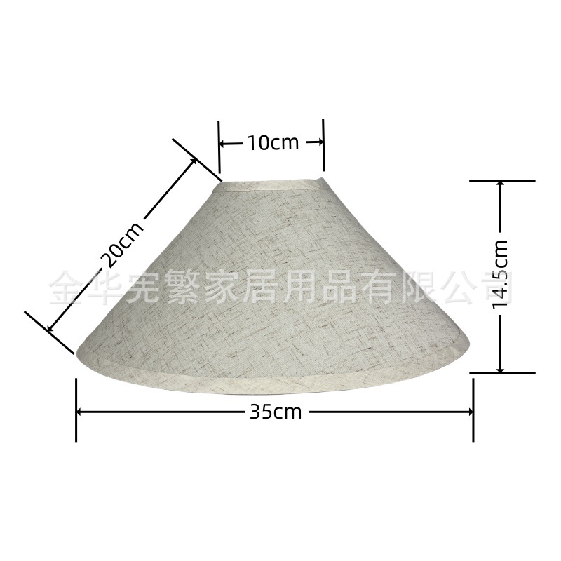 rejilla de lino lámpara cubierta de tela lámpara de lino E27 hotel LED lámpara decorativa accesorios de iluminación de sala de estar