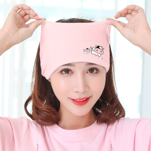Spring Summer Autumn Maternity Hat Calf Parent-Child Pattern Pregnant Women's Hat Pile Hat Maternity Headscarf Hairband Set 62101 