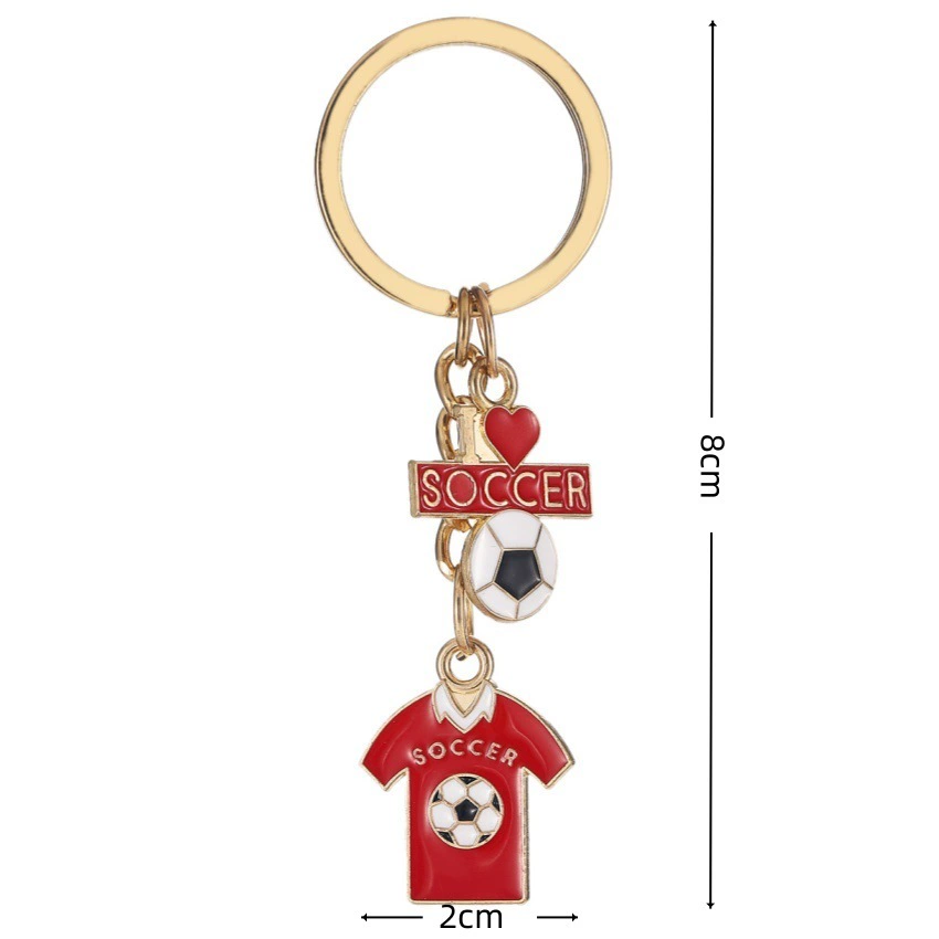 Креативный металлический маленький футбольный спортивный брелок, подвеска, школьный рюкзак, украшение сумки, Amazon