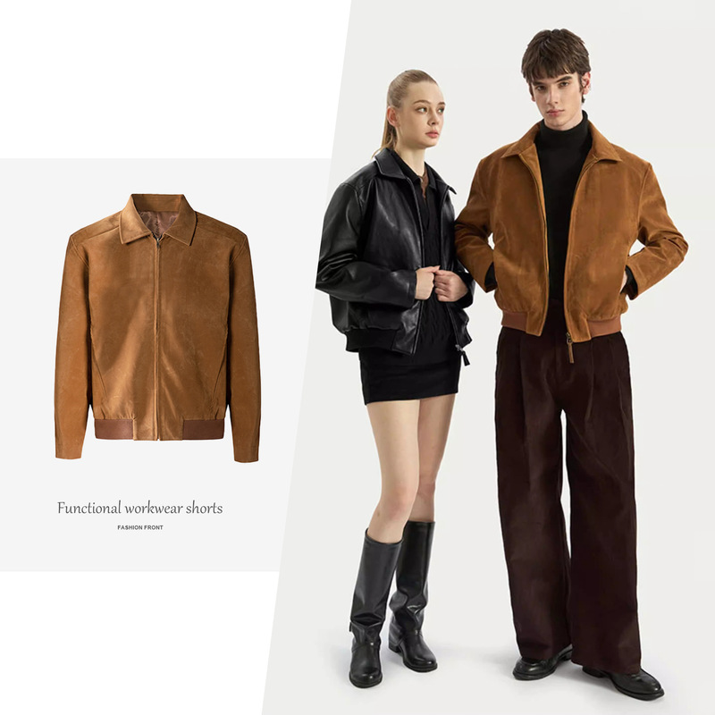 【Csmy】Stay the Night Imported Faux Suede Pu Leather Double-Version Regular Shoulder Fit Lapel Jacket 【Csmy】Stay the Night Imported Faux Suede Pu Leather Double-Version Regular Shoulder Fit Lapel Jacket
