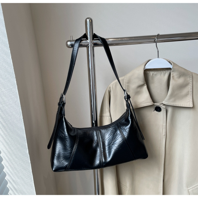 Sac à bandoulière tendance pour femmes sous les aisselles 2024, nouvelle version coréenne à la mode, simple, grande capacité, pour le travail et les déplacements_voghion.com