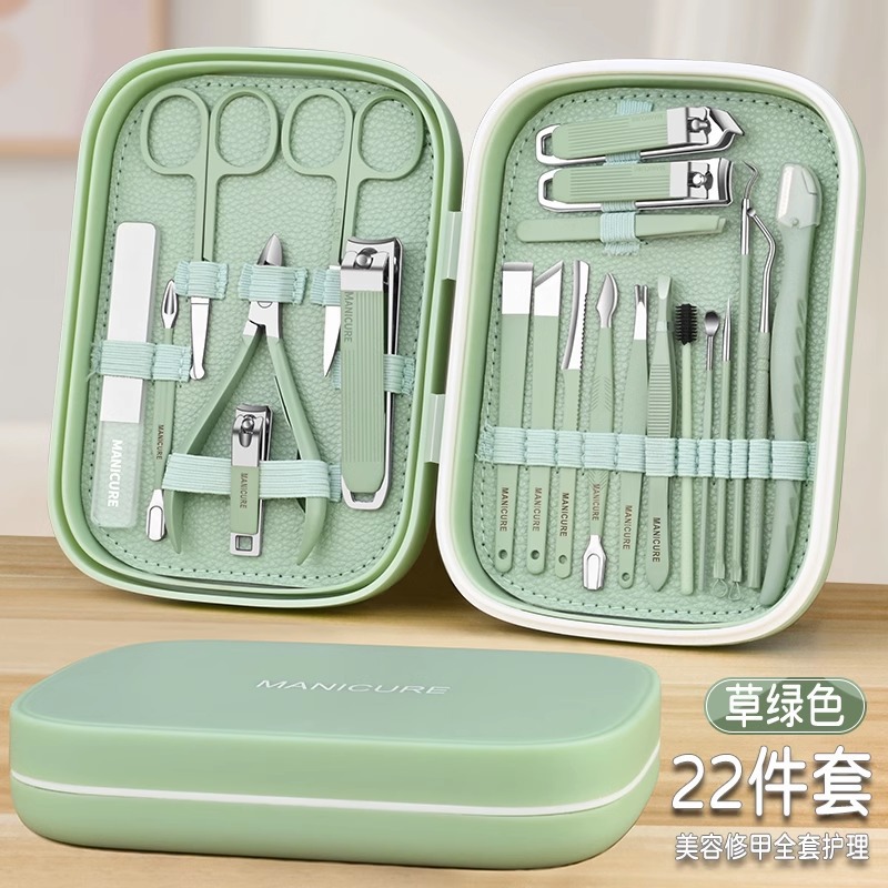 Fábrica venta directa de pinzas de manicura pegatina herramientas de manicura tijeras de uñas set de manicura