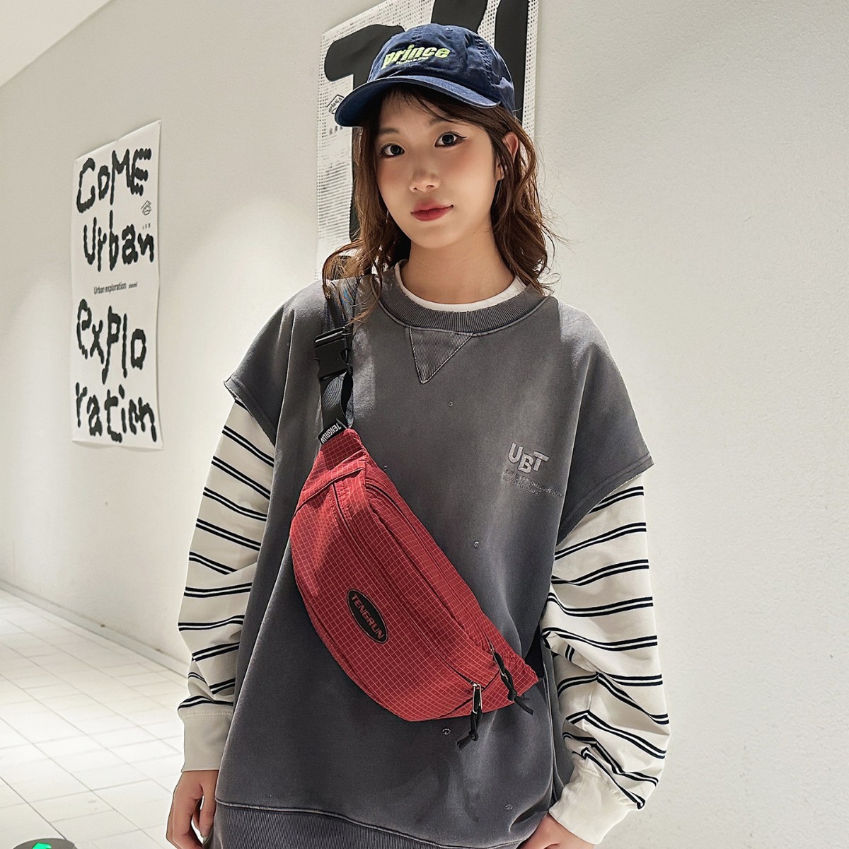 Simple Waist Bag, Men's Chest Bag, Nylon Simple Lightweight Shoulder Bag, Women's Casual Sports Crossbody Bag, Men's Waist Bag