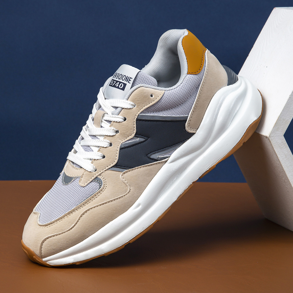 Zapatos de hombre 5740 zapatos retrógrados de moda transpirables ligeros suela gruesa desgaste pareja corriendo zapatos clásicos en forma de N