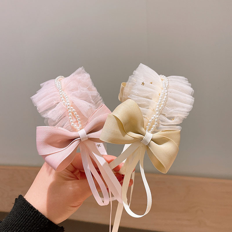 Kid'S Sweet Bow Knot Gauze Hair Band display picture 5