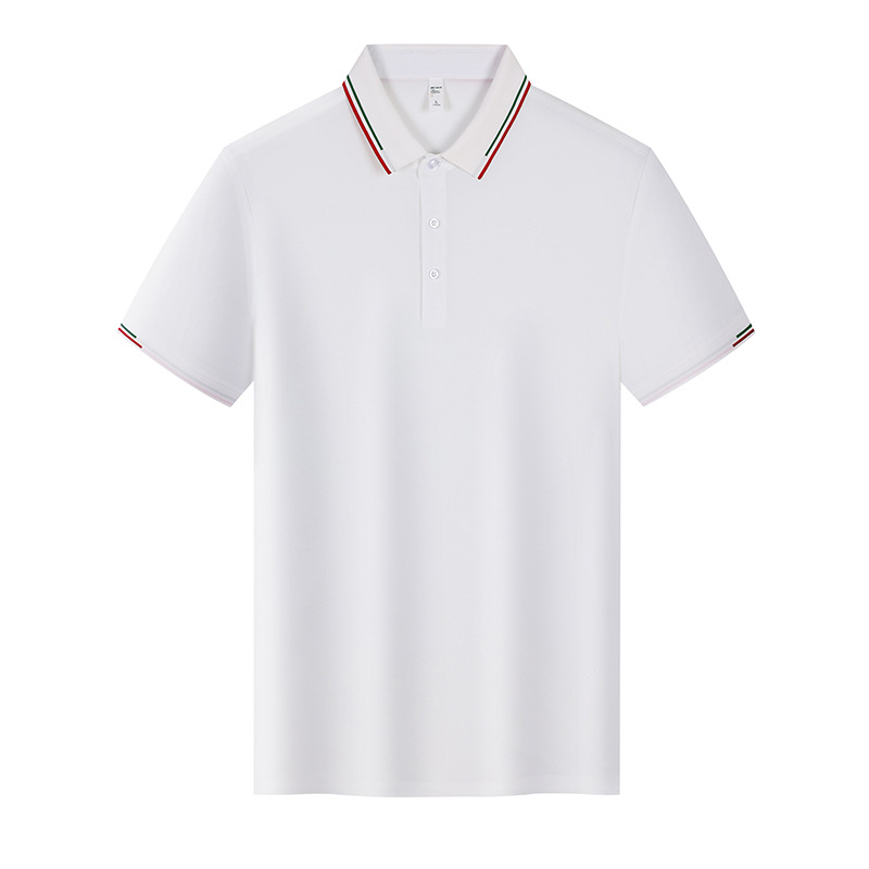 Camiseta de color de contraste de manga corta de Nylum Golf con cuello, deportes de secado rápido, camisa de polo para hombre, lujo ligero personalizado, sentido de alta gama
