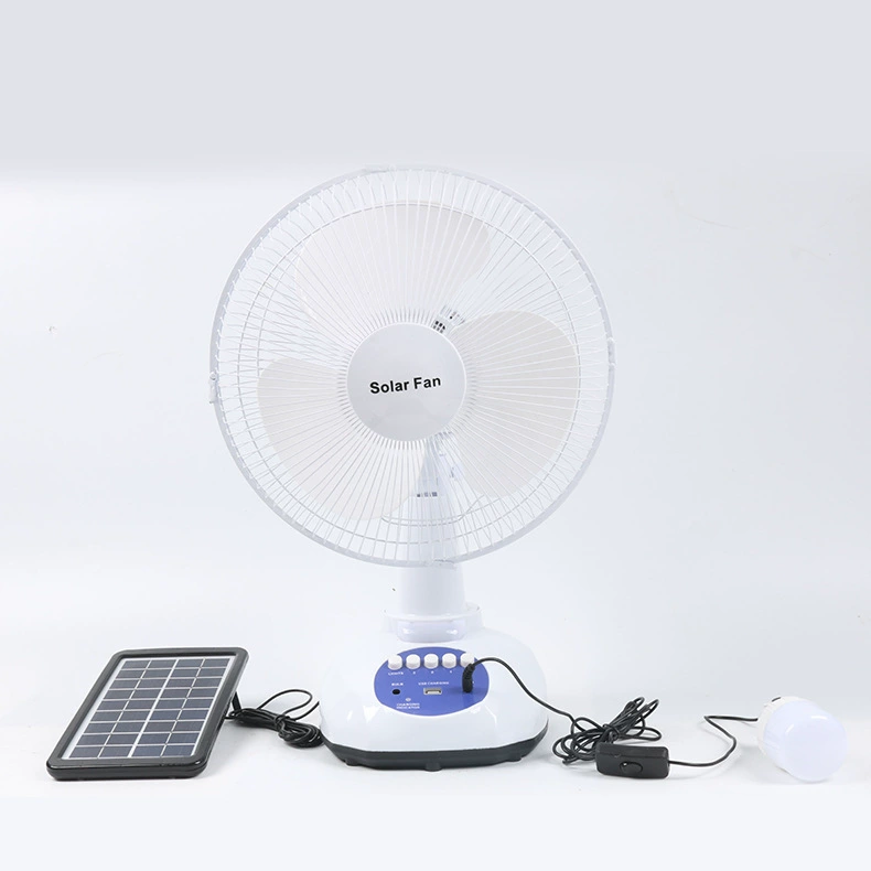 Handheld air fan solar-powered
