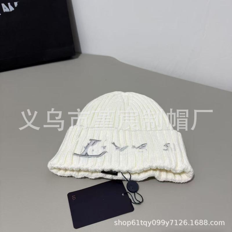 高版本L家秋冬新款大牌针织帽子女网红同款保暖护耳毛线帽冷帽男|undefined