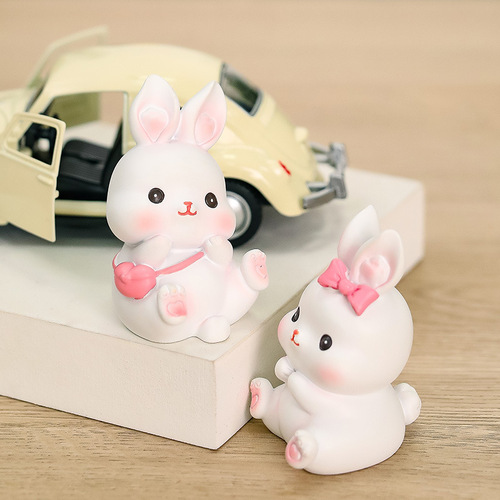 Creative cute little rabbit crafts ornaments Teacher's Day gifts teacher best friend colleagues birthday gift decorations