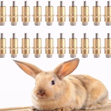 亚马逊跨境爆品兔子饮水器铜头嘴易安装水源使用养殖用兔子饮水嘴