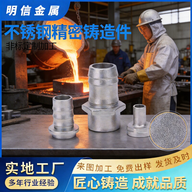 304 Stainless Steel Precision Casting Silica Gel Cast Steel Parts Non-Standard Precision Casting Die-Casting Parts Brass Casting Aluminum Processing