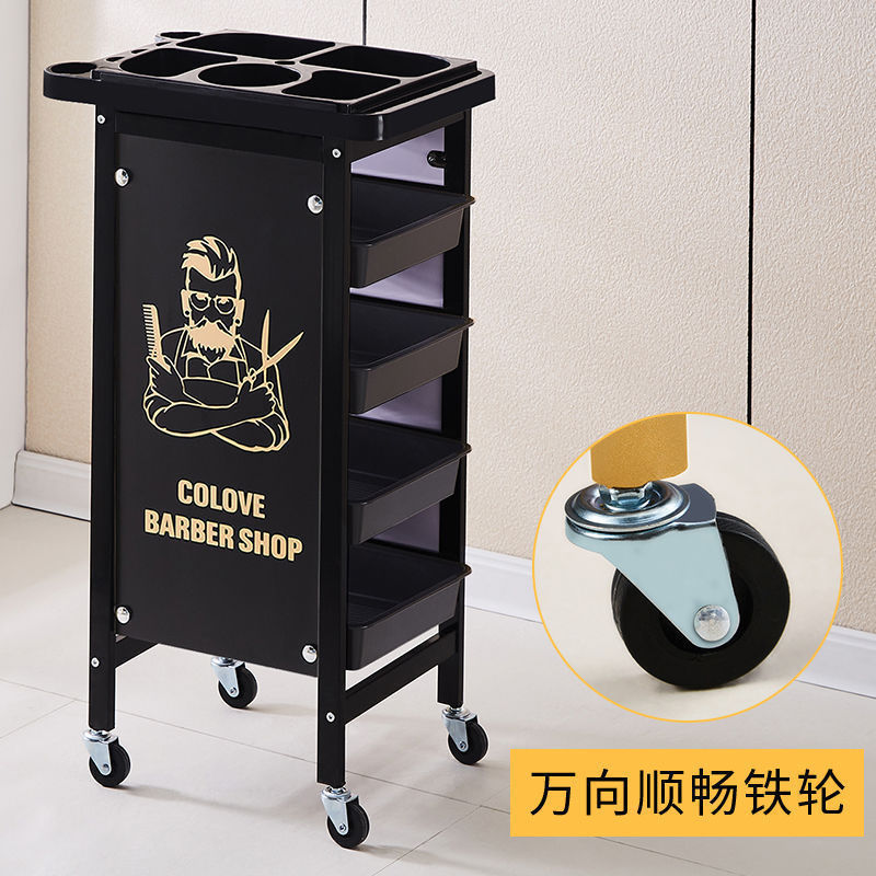 Carro de belleza, cochecito de peluquería, cochecito de peluquería, carro de herramientas, carro de barra de cinco capas, carro de peluquería, armario de herramientas de peluquería
