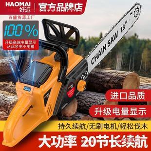 Chainsaw for Cutting Trees, Outdoor High-Power Electric Chainsaw, Rechargeable Lithium Multifunctional Small German