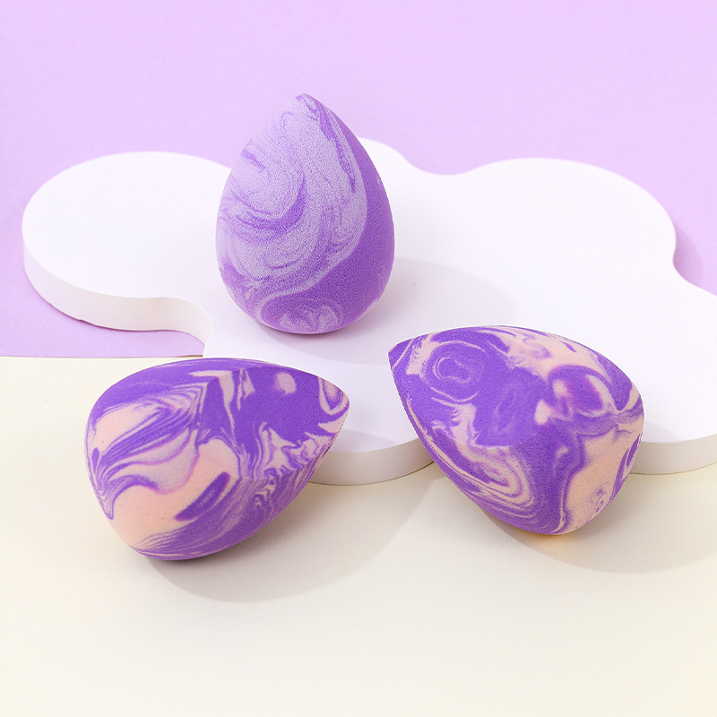 Maquillaje de belleza transfronterizo personalizado de fábrica, soplo de polvo de huevo, no coma polvo, se agranda cuando el agua se vuelve seco y húmedo, esponja de maquillaje sin látex de doble uso