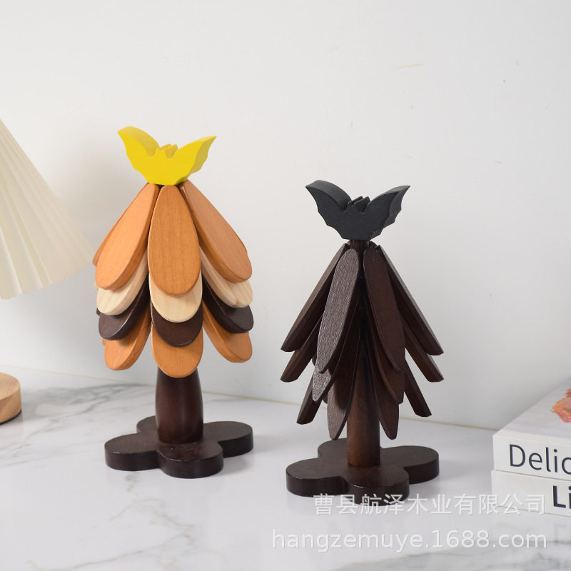 In-Stock Christmas Tree Coasters for Dining Table, Christmas Tree Decoration Heat Insulation Mats, New Year Gift Decorative Coasters, Bowl and Plate Mats, Dining Mats