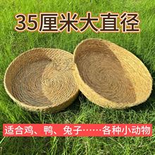 母鸡下蛋窝孵蛋专用信鸽用品用具芦丁鸡藤编草窝超大号元宝鸽窝