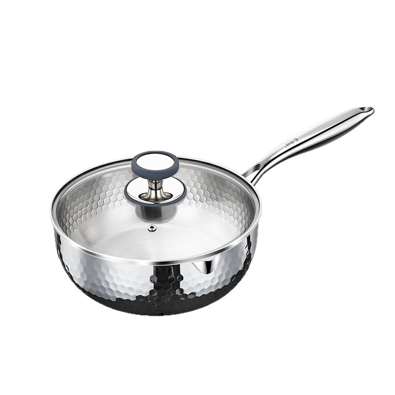 316 olla de leche de acero inoxidable para bebés, olla de alimentos suplementarios para bebés, olla de cocción de fideos para una persona, olla antiadherente, olla de fresa