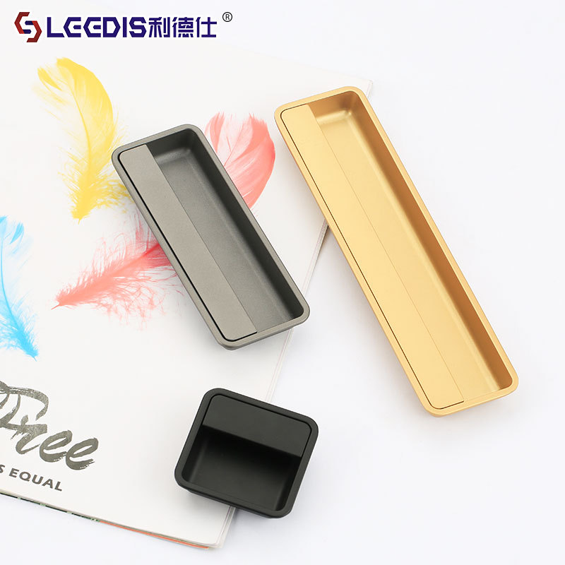 Factory direct sales Simple cabinet door hidden door handle Simple European hidden buckle sliding door handle furniture hardware